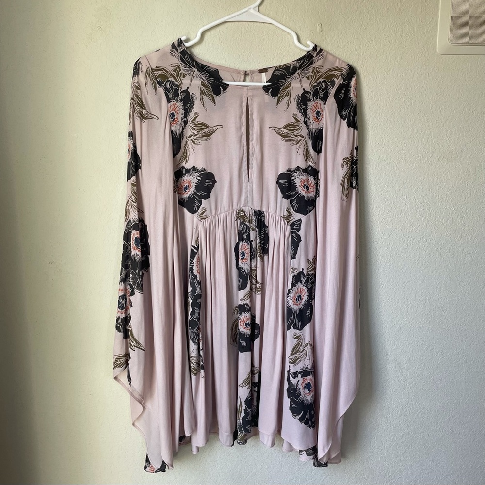 Free People Light Pink Floral Dress